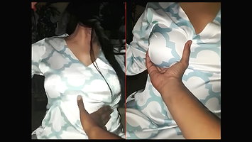 Boobs pressing & Fucked harder in Doggy Style
