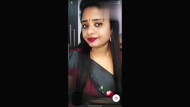 Sanjana Reddy Telugu Showing Boobs on 121 Tango Live with Face
