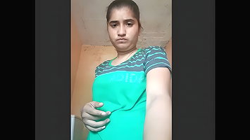 Beautiful girl making video