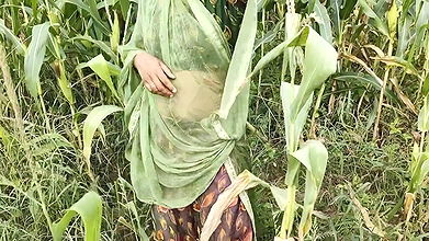 Desi Village Girl Was Stealing Maize, the Farm Owner Fucked Her Hindi Audio Outdoor Jungle Sex