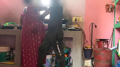 Some Romantic Moments with My Sexy Aunty in Kitchen