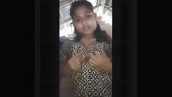 Horny Girl Masturbating with Banana