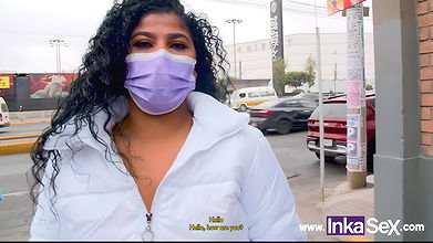 Brunette Latina in Peru by a young man she met on social networks. Morenahot21