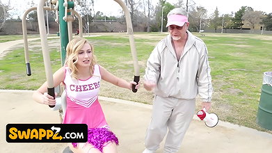 No Stepdad Can Resist His Friends Cheerleader Stepdaughter