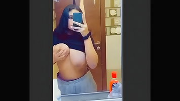 Beautiful Paki Girl Playing With Her Bigboobs