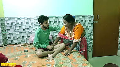 Desi landlord’s son fucking with hot servant Bhabhi! Desi Hot sex