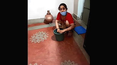 Sexy Maid Cleaning With Big Ass