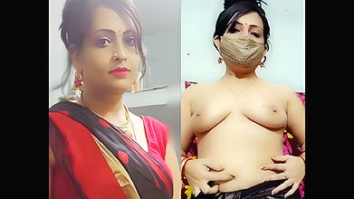 Deepika Bhabhi In Black Saree Changing Dress And Masturbating Trying To Piss Tango Premium