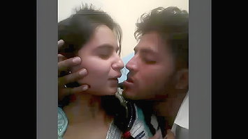 Desi lover first time kiss