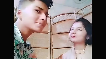 Cute Lovers Kissing and Romance in Restaurant