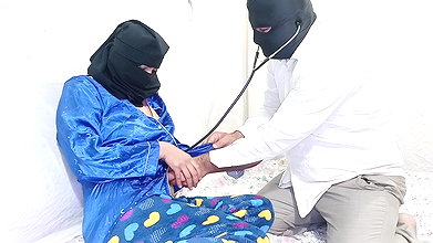 Seher Umar was warmed up by the doctor with an injection and hard fucked in his ass