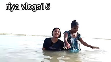 Riya vlog youtuber hot bath