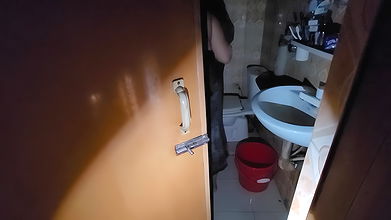 My stepsister was taking a shower with the door open and I was peeking in