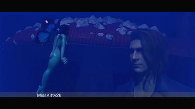 Angel having sex with a monster Cock