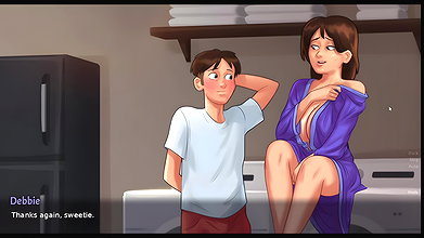 anon and dabby make hit seen in summertime saga part 3