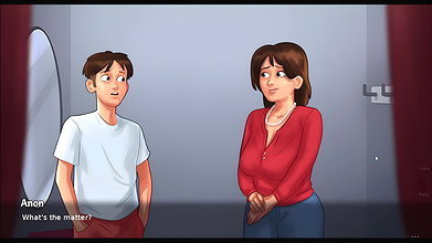 anon and dabby make hit seen in summertime saga part 4