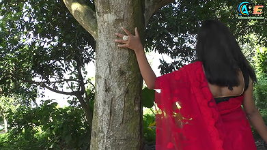 Rupsa  Red Colour Saree  Outdoor Saree Video Shoot  High Fashion Navel Show Video