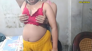 Village wife and husband chatting tightpush real home couple video