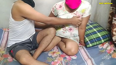 Village desi wife and husband tightpush real home couple
