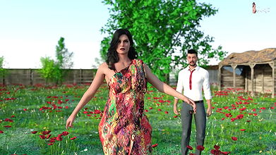 Indian Desi Bhabhi Sex with Her Devar in the Garden