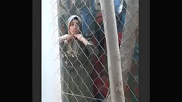 Outdoor fucking hijabi girl