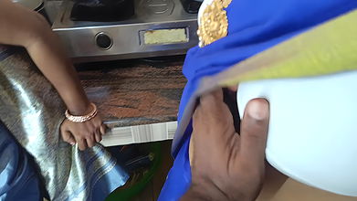 Housewife and maid threesome in kitchen 1