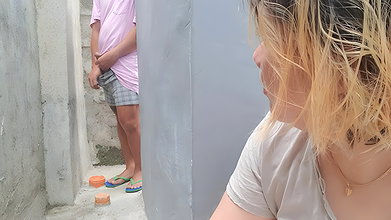 I fuck my sister in law outside her house