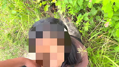 Cum swallow in public
