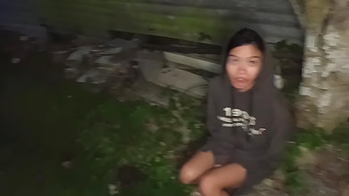 Finding, Feeding, Shaving and Fucking Poor Street Girl From the Middle of Trash