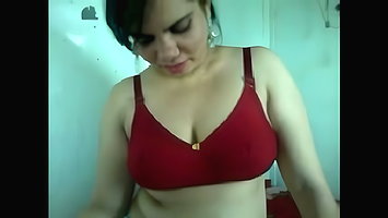 radha bhabhi in red bra