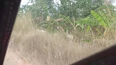 TRIKE DRIVER AND HER PASSENGER FOUND ABONDONED HOUSE AND FUCK HER PASSENGER