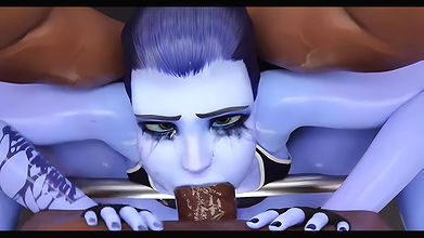 Widowmaker Lift Weights But Gets Interrupted