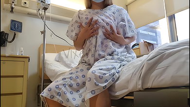 Risky Public – Horny Patient Squirts in the Hospital Bed – Viral