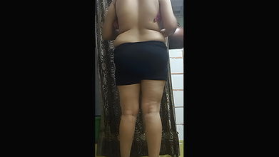 Indian Desi wife removing clothes and fingering pussy till orgasm