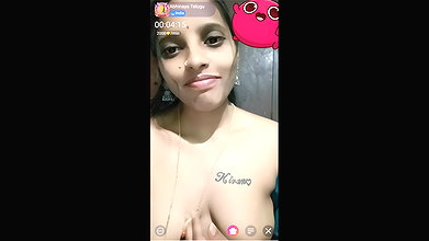 Abhinaya Telugu Girl Live Chamet Show