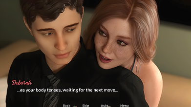 The stepmother is spending fun time with her stepson