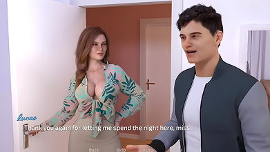 Conversation with beautiful landlady