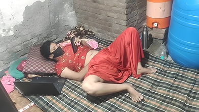 Desi Village girl masterbating very hardly with watching video