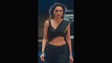 NEHA SHETTY IRRESISTIBLE SEDUCTIVE WAIST TEASE IN SAREE HQ VIDEO