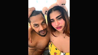 Indian couple redchili8888 kissing and blowjob show2