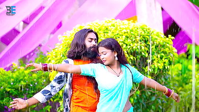 An Unknown hot rain song – Sareeless, NavelBoob caressed, Wet 2