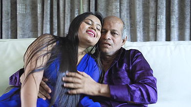 Old Father in law hardcore sex with her 2 step daughter thresome