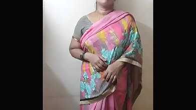 padma aunty stripping sari