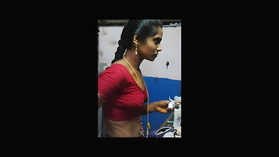 tamil wife getting ready for party