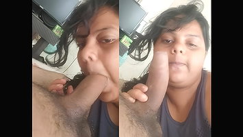 Horny Girlfriend Sucking Dick Deep Throat