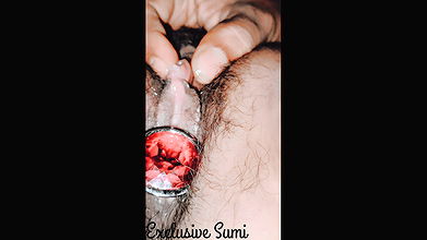 First time butt plug insertion and then fingering to orgasm