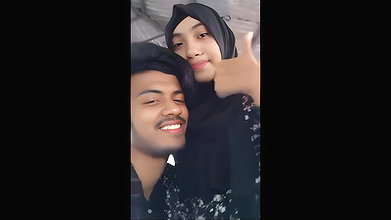 Cute babe enjoying boobs sucking by her boyfriend