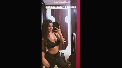 SUHANA KHAN MESMERIZING GF MATERIAL WILD TEASE