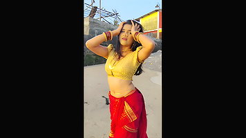 Beautiful girl awesome navel and boobs in blouse