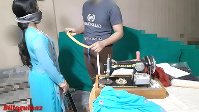 Desi darji (tailor) fucked hard with Billo gulnaz- tailor ne bhabhi ka naap lete lete bhabhi ko hi chod dala- hindi